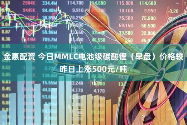 金惠配资 今日MMLC电池级碳酸锂（早盘）价格较昨日上涨500元/吨
